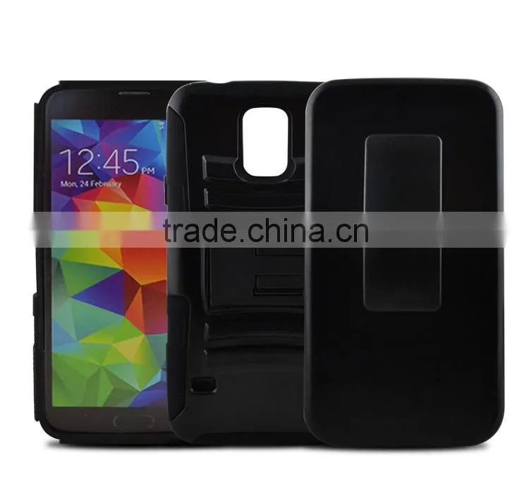 3 in 1 Robot Phone Case for Samsung Galaxy S5, PC+TPU+Film Cover Case for Samsung galaxy S5, S6