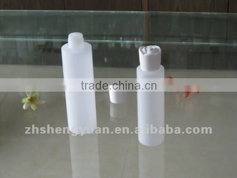 New PE cosmetic lotion bottle with rose cap