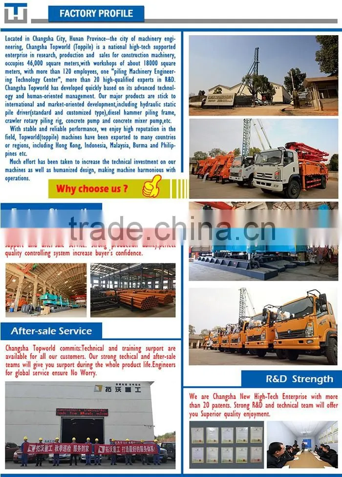 Brand New Hydraulic Static Pile Driver Pile Machine TPZB150+