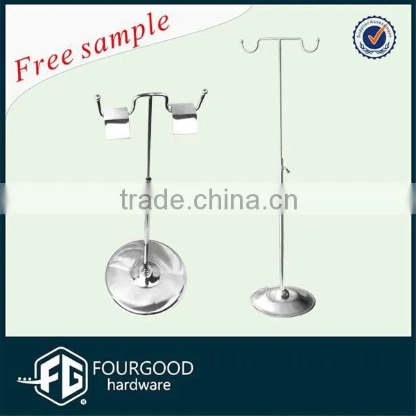 chrome plated both sides hang metal bags hanging display stand