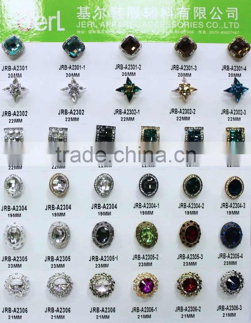 New fashion custom pearl crystal rhinestone button for fur leather clothing