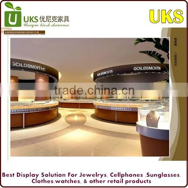 New products Jewelry display showcase/Jewelry showcase kiosk