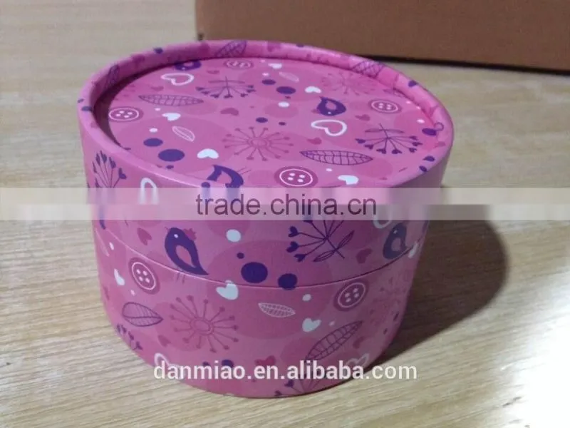 High quality customized printed corrugated paper tube for gift