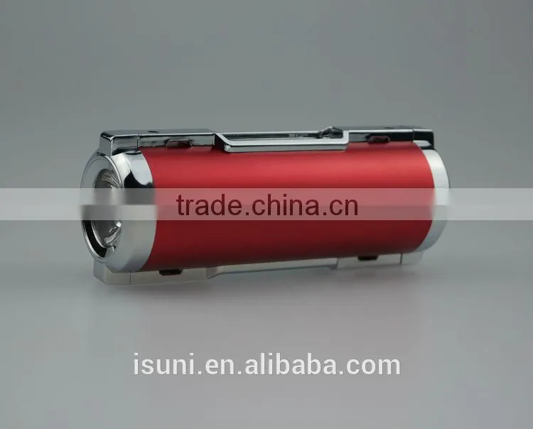 Free pack box external 5000mah mini bluetooth speaker with power bank with LED torch