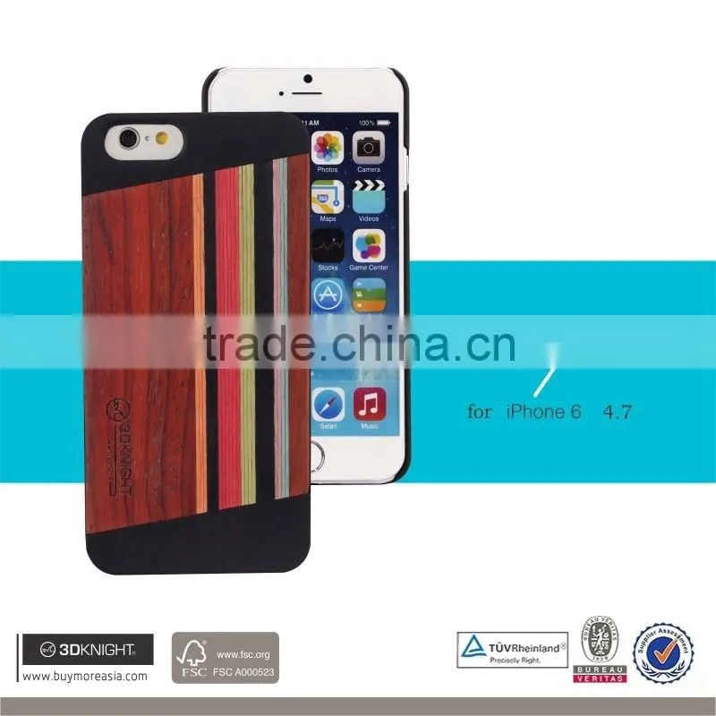 3D Knight Natural Wood cell phone mobile case blank wood case for iphone