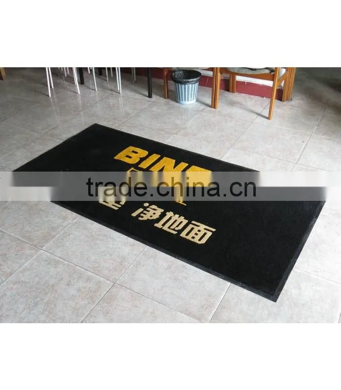 Custom 100% Nylon Antiskidding Mildew Proof Logo Mat For Outdoor