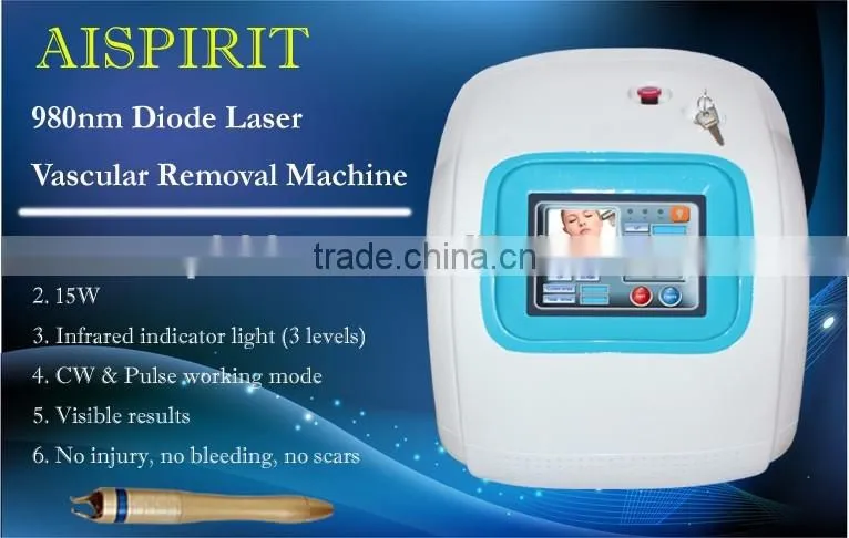 Spiritlaser fda approved diode laser equipment vascular remover 980nm Diode Laser Vascular Removal Laser Treatment