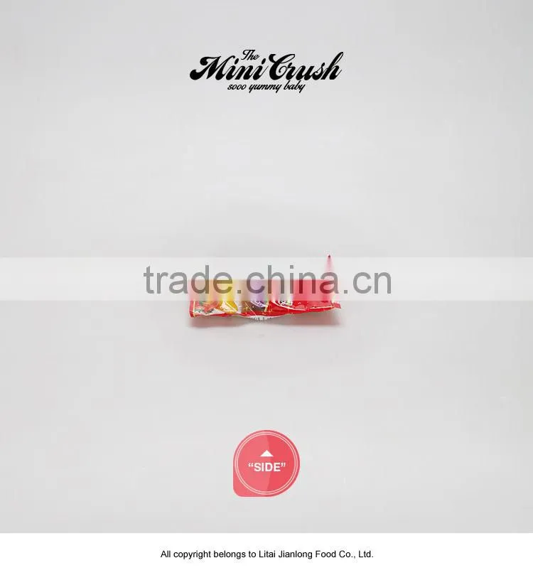 Fruity flavor and multi-colored halal china bulk sanck food