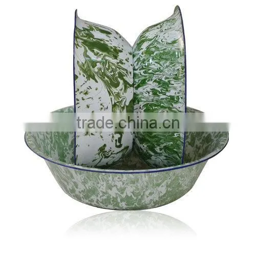 promotional custom logo enamel mug,high quality enamel cookware, wholesale enamel plate decorated