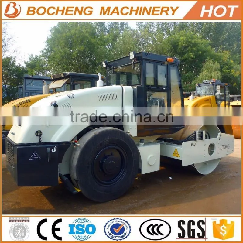 7tons Single drum mini new road roller price road roller compactor LT207G for sale