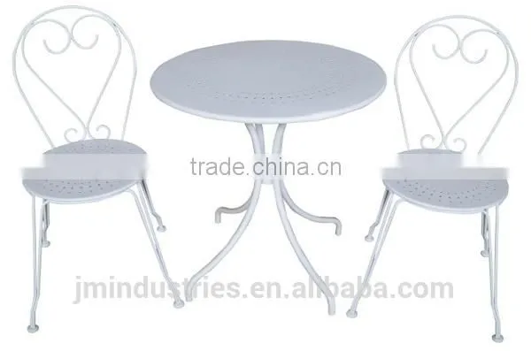 Painted iron bistro set