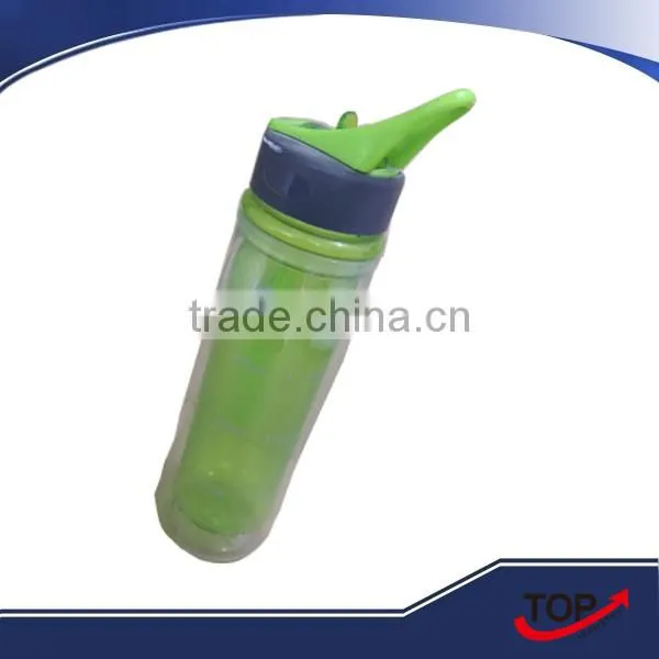 2016 cheap 500ml plastic Space water bottles with straw lid