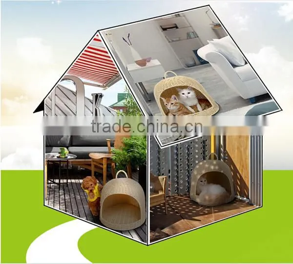 S&D Pet Accessories handmade lovely sofa shaped rattan dog bed pet bed