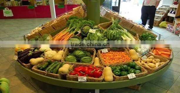 Custom storage basket supermarket food shelf candy display stand