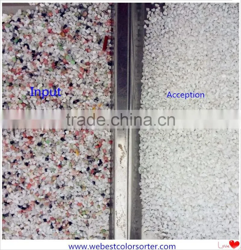 High sorting accuracy recycled plastic color sorter