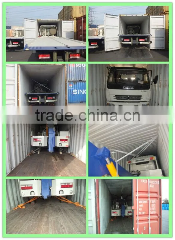 4x2 dongfeng small flatbed tow truck manufacturers