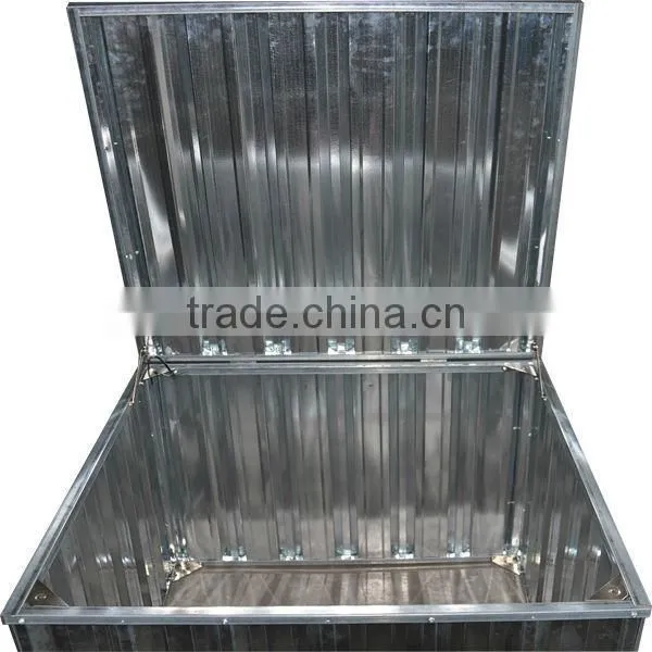 Waterproof modular environmental control metal garden storage box