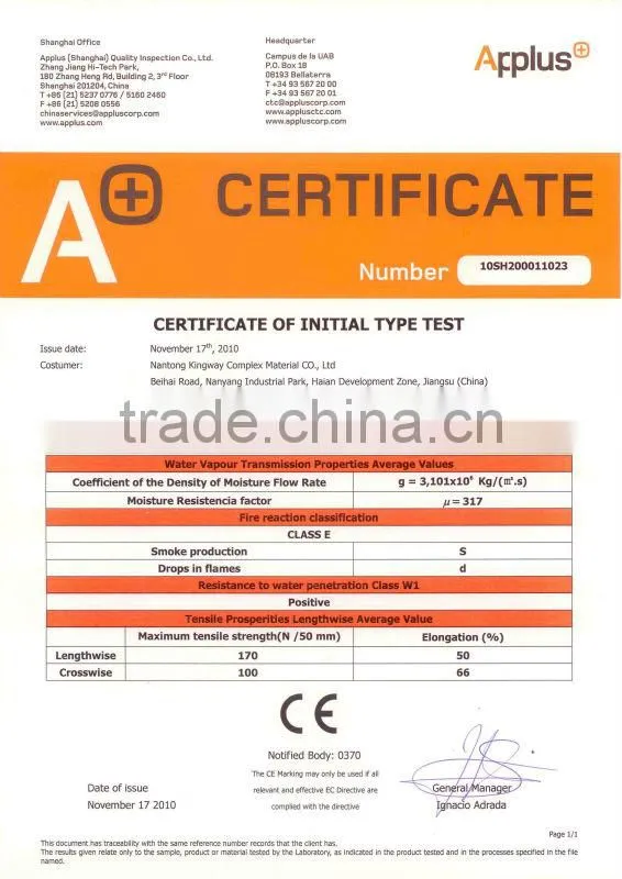 high polymer polyethylene roof waterproof membrane