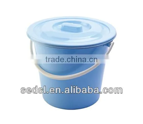 home use 11L translucent plastic bucket with lid