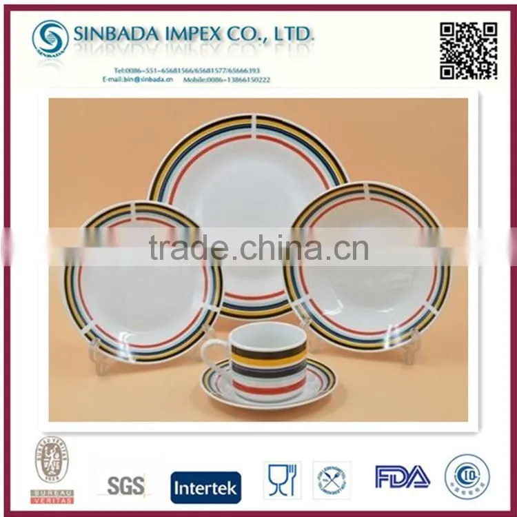 high quality ceramic 20pcs exclusive porcelain dinnerware