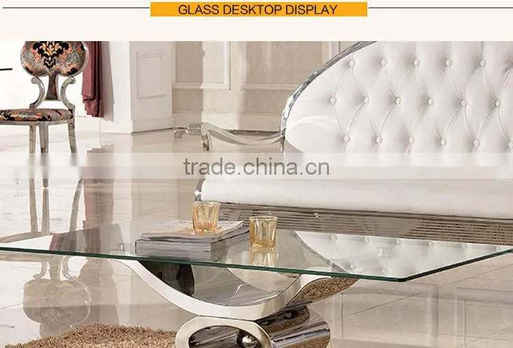 Living Room Furniture Hot Sale Modern Glass Coffee Table C346