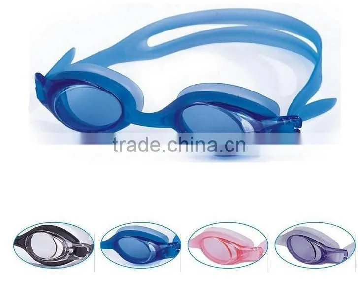 High quality waterproof silicone swimming goggles