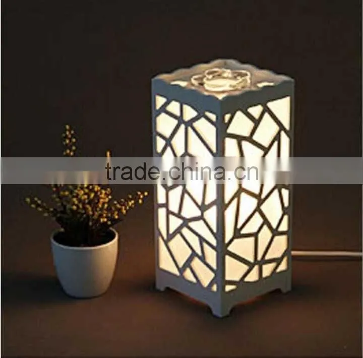 High-grade hollow carved lamp Household carved aromatherapy decorate table lamp essential oil table lamp