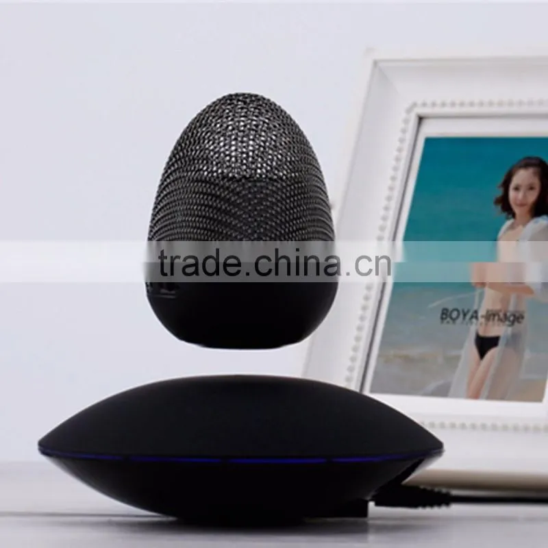 Magnetic Floating Levitation Bluetooth Loudspeaker Box, Wireless Egg Shape Glowing Voice Box
