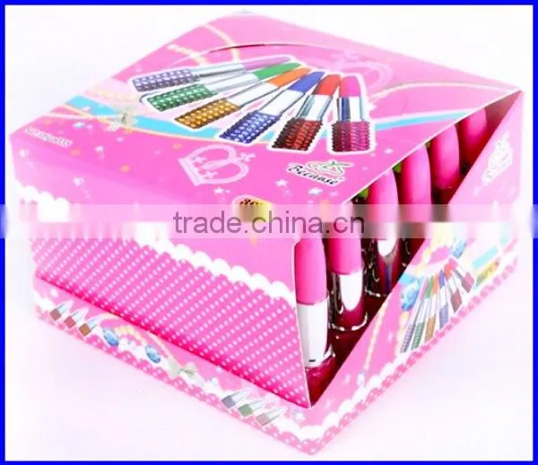 Gift Stationery lipstick point pen with diamond