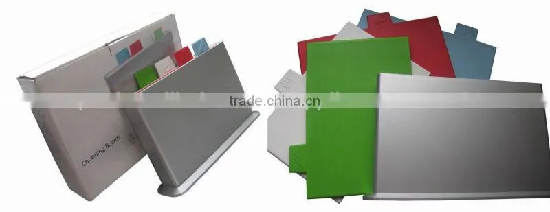 100% BPA free 4pcs Index Chopping Board/Cutting Board Set