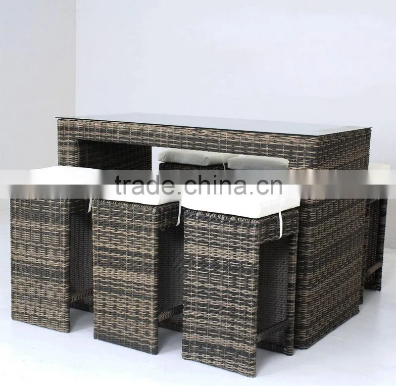 Simple Outdoor furniture Leisure Rattan bar set