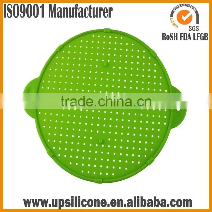 food grade multi-fuction 3 in 1 silione cooking splatter guards/splatter screen
