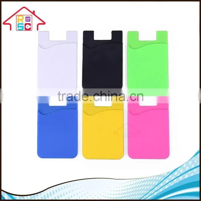NBRSC Silicone 3m Sticker Smart Wallet Mobile Phone ID Credit Card Holder As Seen on TV