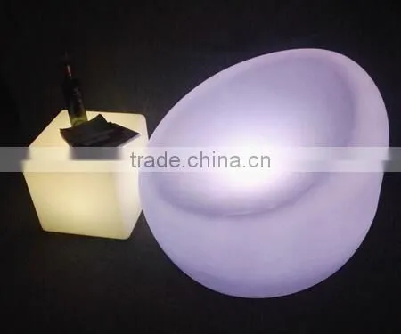 factory supplying leisure style led sofa sets / hot sale led glowing and illuminating sofa