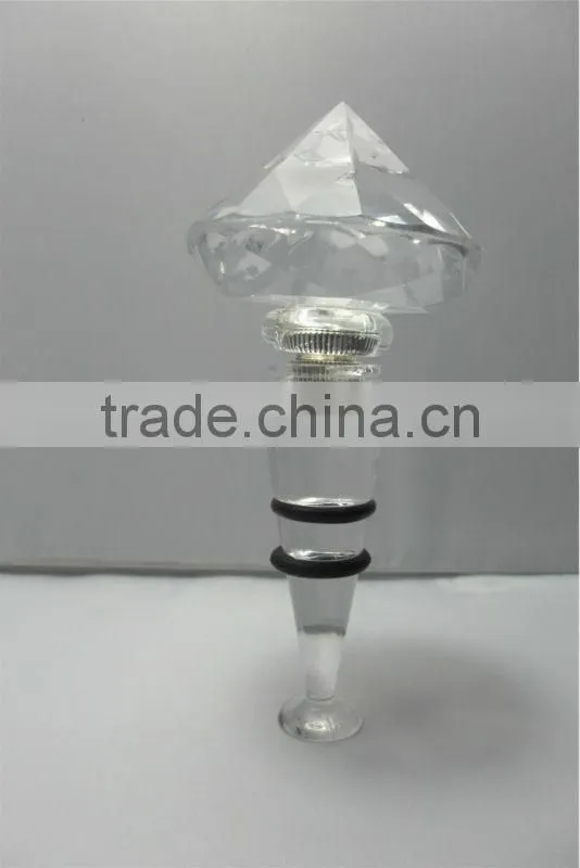 2014 Dongguan LED plastic silicone rhinestone decorative wine stoppers