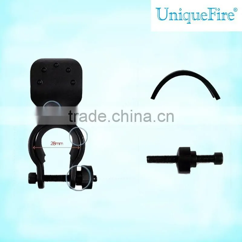 360 Degree Rotation Flashlight Holder Bike U-shaped Clip Stand Handlebar Clamp Riding