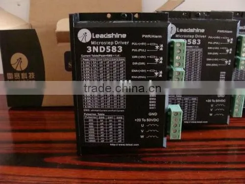 Leadshine co2 laser step motor 573s09 and step motor driver 3nd583 for co2 laser engraving machine