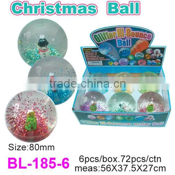 Hi Bouncing Glitter Christmas Balls