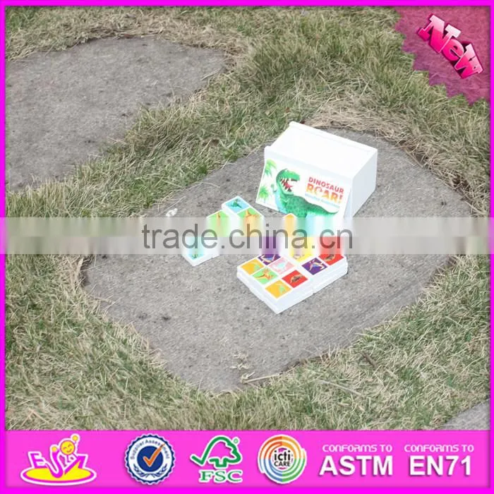 2016 Brand new children wooden block games W15A072