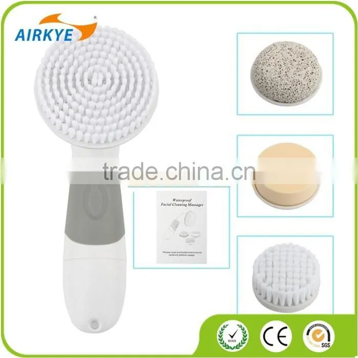 Electric Facial Cleansing Brush Skin Hard Cells Pumice Spa Massage