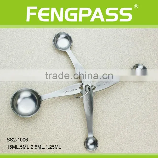 TOP quality stainless steel measuring spoons SS2-1006(6-24-35)