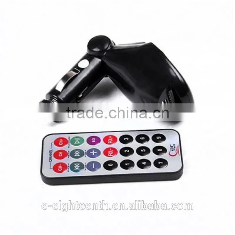 2016 hot foldable car MP3 Player Wireless FM Transmitter Modulator Car Kit & USB SD MMC LCD Remote