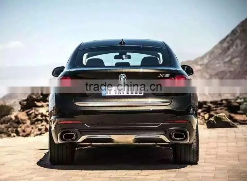 automotive parts for B~MW X6 F16 muffler tip PP rear diffuser