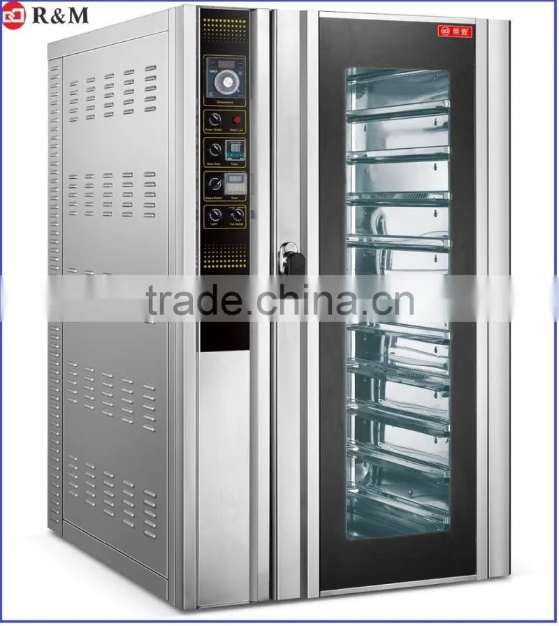 Hot Sale!! New Products Electrical 5 / 8 / 10 Trays Convection Baking Ovens With Steam