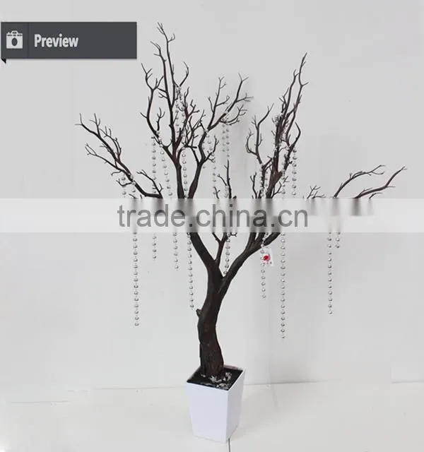 Self-manufacture artificial white dry plant branchs without leaves decoration