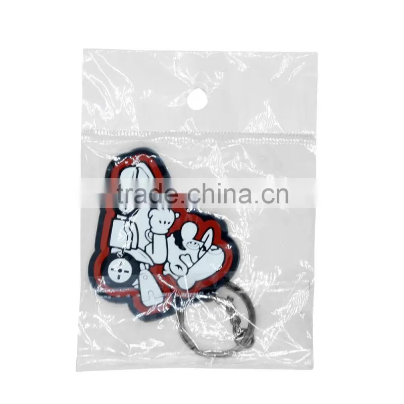 Newest fashion Silicon keychain Soft 3D pvc keychain Rubber keychain