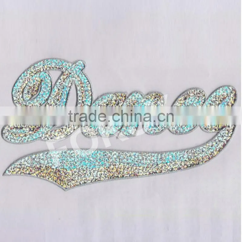 dance green hotfix sequin motif- FOKSY
