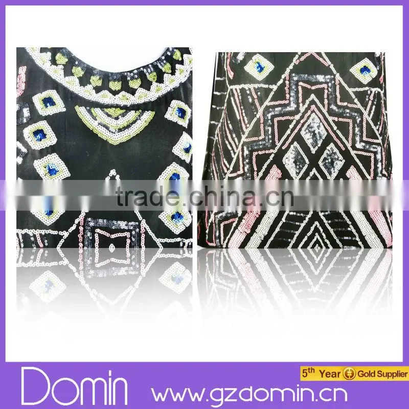 2014 Newest Design Ladies Sleeveless Sequin Tank Tops