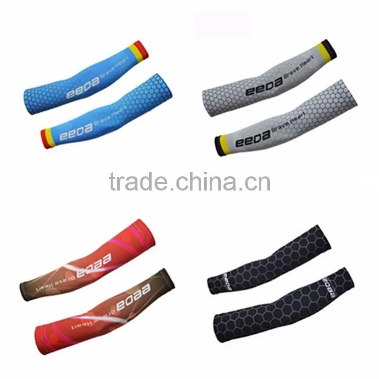 Sublimation arm sleeves sport with silicon gripper on top of sleeves