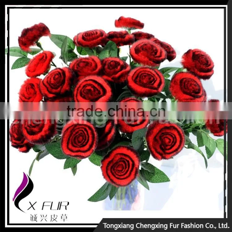 CX-A-69A Lastest Design Hot Popular Rex Rabbit Fur Walmart Wedding Flower